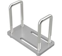 2 x Boulon en U M10 avec plaque de serrage et écrous aide à la slippage Trailer galvanisé SUPROD, M10, LW=41/41-121, LH=120 mm