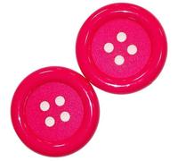 2 x Bouton Clown Géant 62 mm Plastique Coloris Rose