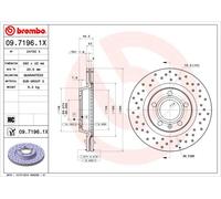 2 x BREMBO 09.7196.1X Disque de frein pour ,AUDI,SEAT,VW