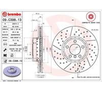 1 Disque De Frein Brembo Xtra Vernis Uv 09.c398.13