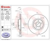 Brembo Disque de frein 09.C541.11 Avant pour Ford Kuga II – lot de 2