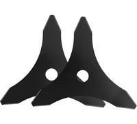 2 x Brushcutter Blades-3 Teeth Manganese Steel-Hole Diameter 25.4 mm-Light and Thin Blade for Lawns and Weeds-Not Suitable for Hard Branches
