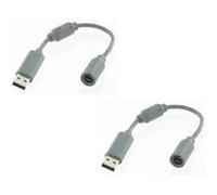 2 X câble adaptateur USB Breakaway Rock Band pour manette xbox360 Xbox 360 sur PC - gris - Straße Game ® G