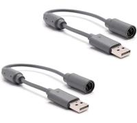 : 2 X Cable Adaptateur Usb Compatible Avec Manette Filaire Et Accessoires Sur Console Xbox 360 Et Pc