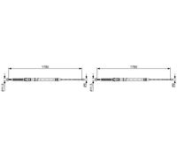 2 x Câble de frein à main BOSCH pour SEAT, SKODA RAPID, TOLEDO IV