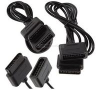2 x Câble d'extension rallonge pour manette Nintendo SUPER NES SNES - 1,8 mètre