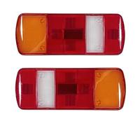 2 x Cabochon de feux arrière pour MAN,Mercedes Atego 2004-2013, Remorque de camion E-MARK Rouge Jaune Blanc