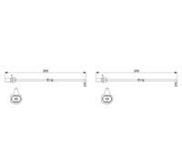 2 x Capteur d'usure des plaquettes BOSCH pour AUDI A8 D4