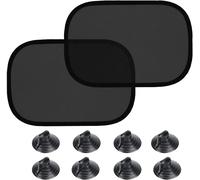 2 X Car Sun Visor For Baby, 44 X 36 Cm, For Car Side Window Uv Protection, Comes With 8 Suction Cups To Protect Children