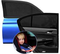 2 X Car Window Sunshades, Maximum Uva Protection For Babies, Children And Pets ¿ Compatible With Most Vehicles ¿ Easy Installation