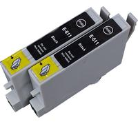 2 x Cartouche d'encre avec puce compatible Epson C13T06154010, T0615 pour imprimantes Stylus D68 Photo Edition, Stylus D88, Stylus D88+, Stylus DX3800, Stylus DX3850, Stylus DX4200, Stylus DX4800,