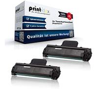 2 x Cartouches Compatibles pour Samsung ML 1865 W SCX 3000 SCX 3200 SCX 3200 Series SCX 3200 W SCX 3205 SCX 3205 W Lot de 2 équivalent de d104s du modèle mlt-d104 x mltd104s mltd104 x - Print Line Serie