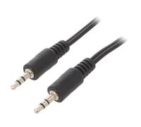 2 x CCA-404-2M câble jack 35 mm 3 broches mâle recto verso 2 m noir GEMBIRD