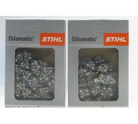 2 X Chaîne de Scie Stihl (3610 000 0050) Pmm 3/3/8 " P/1,1mm 50 TG 35cm 61PM