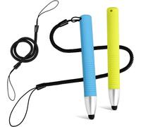 2 X Children's Stylus Pens For Touch Screens, Capacitive Touch Screen Stylus With Spring Cord, Children's Tablet Stylus Pen For Smartphones Tablets