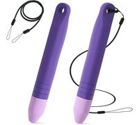 2 x Children's Stylus Tablet with Anti-Lost Cords, Children's Touch Screen Stylus Compatible with iPad iPhone Android All Touch Screen Devices (Purple)