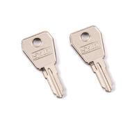 2 x Clé pour casier, bureau, boîte aux lettres EuroLocks - Code 972 | Taillée selon votre code - Classeur, caisse à monnaie, porte-vélos - convient aussi à Lowe & Fletcher, Bisley, Lorlin