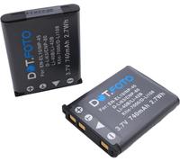 2 x D-LI63, D-LI108 Premium 3.7v / 740mAh Batterie Rechargeable pour Pentax