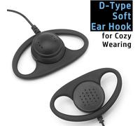 2 x D-Style Walkie Talkie Headset Earphone Compatible with Midland Radio Alan 42 CT-590S G7 G7Pro G8 G9 G9Pro M24 M24 Plus M48 M99 G6 XT G7 XTR GXT LXT XT30 XT50 XT60 XT70
