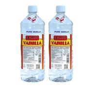 2 X Danncy Clear Pure Mexican Vanilla Extract From Mexico 33oz Each 2 Plastic Bottle Lot Sealed by Danncy