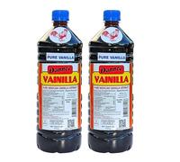 2 X Danncy Dark Pure Mexican Vanilla Extract From Mexico 33oz Each 2 Plastic Bottle Lot Sealed by Danncy