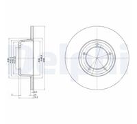 2 x DELPHI BG2297 Disque de frein pour LAND ROVER