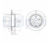 DELPHI BG3765C 2x Disque de frein Arrière Ø292mm Hauteur: 62mm Épaisseur: 16mm ventilé Compatible avec RENAULT Koleos I HY Koleos II HC, NISSAN Qashqai/Qashqai +2 I J10, NJ10, INFINITI G Coupé