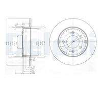 2x Disque de frein DELPHI BG4012 convient pour HYUNDAI KIA HYUNDAI (BEIJING)