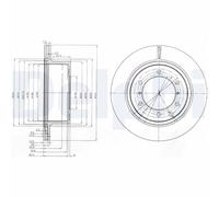DELPHI BG4014 Disque de frein