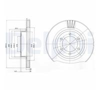 2 x DELPHI BG4052 Disque de frein pour LEXUS,TOYOTA