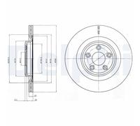 Delphi Disque de frein BG4202C ventilé Ø326 mm arrière 2x pour Jaguar