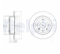 DELPHI BG4244 Disque de frein