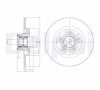 2 x DELPHI BG9113RSC Disque de frein pour MERCEDES-BENZ,NISSAN,RENAULT