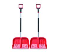 2 x déneigeur pelles à neige tube en aluminium 50 cm rouge épaisseur