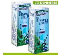 Dennerle Diffuseur de CO2 Ultra | pour Aquariums d'eau Douce jusqu'à 400 litres | en Verre Acrylique - avec Compteur de Bulles intégré | Membrane en matériau fritté spécial