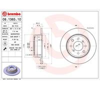 2 X Disque De Frein D'Axe Arrière Pour ALFA ROMEO 1750-2000 GIULIA SPIDER