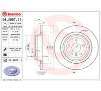 2 X Disque De Frein D'Axe Arrière Pour BRABUS MERCEDES-BENZ 35MR CLASSE M GLE