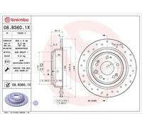 2 X Disque De Frein D'Axe Arrière Pour HONDA ACCORD
