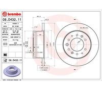 2 X Disque De Frein D'Axe Arrière Pour HYUNDAI H350