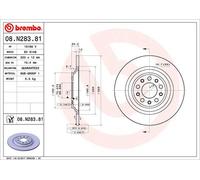 2 X Disque De Frein D'Axe Arrière Pour JEEP JEEP (GAC FCA) CHEROKEE