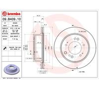 2 X Disque De Frein D'Axe Arrière Pour KIA SORENTO