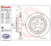 2 X Disque De Frein D'Axe Arrière Pour LAND ROVER RANGE ROVER