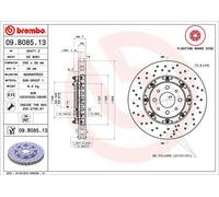 2 X Disque De Frein D'Axe Avant Pour ABARTH 500 / 595 / 695 500C / 595C / 695C