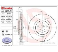 2 X Disque De Frein Essieu Avant Pour CHEVROLET CAMARO