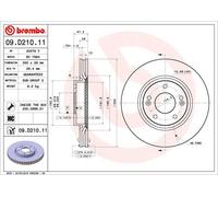 2 X Disque De Frein Essieu Avant Pour HYUNDAI HYUNDAI (BEIJING) KIA CEE'D ENCINO