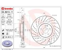 2 X Disque De Frein Essieu Avant Pour MERCEDES-BENZ CLA LA