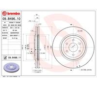2 X Disque De Frein Essieu Avant Pour NISSAN NAVARA NP300 PATHFINDER