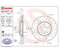 2 X Disque De Frein Essieu Avant Pour OPEL VAUXHALL ASTRA ASTRA J CASCADA ZAFIRA