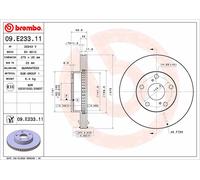 2 X Disque De Frein Essieu Avant Pour TOYOTA TACOMA