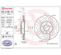 2 X Disque De Frein Essieu Avant Pour VOLVO VOLVO (CHANGAN) C30 C70 S40 V40 V50